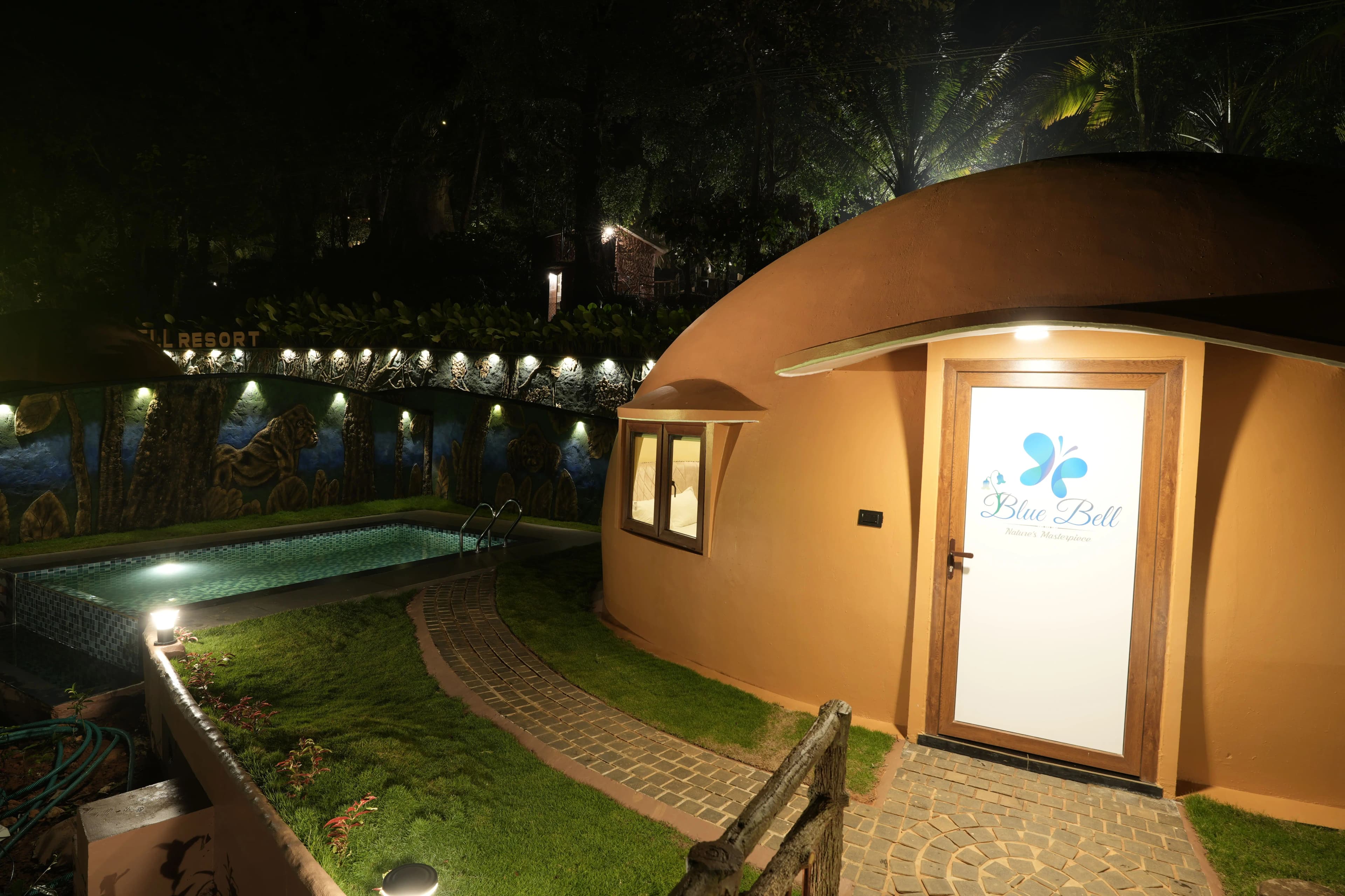 Geodesic Dome Poolside View
